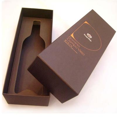 China Recyclable Recyclable High End Custom Wine Gift Cardboard Packaging Box With Silk Insert for sale