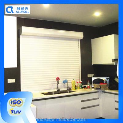 China Aluminum Alloy Tokyo Style Indoor Remote Control Roller Shutter For Sideboard for sale