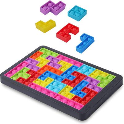 China Small Popit Children's Classic Game Board Push Pop Sound Bubble Silicone Puzzle Brain Teaser Sensory Toys for sale