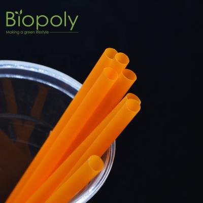 China Sustainable Biopoly Biodegradable and Compostable 100% PLA Non Plastic Straw for sale