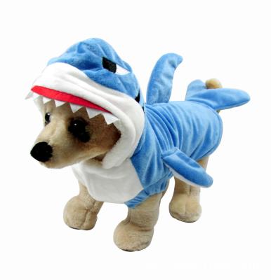 China 2021 Viable 3D Halloween Dog Clothes 3D Clothes Comic Shark Dog New Cute Pet Costume for sale