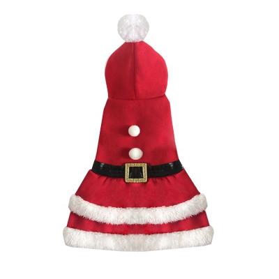 China 2021 Sustainable Dog Clothes Dog Christmas Dress For Dog And Pet Santa Claus Costume for sale