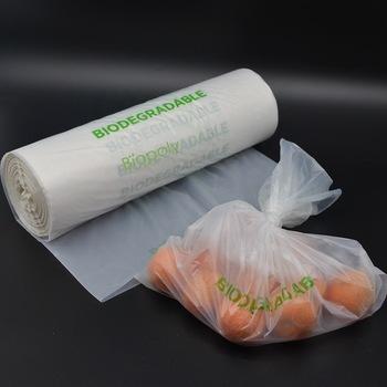 China Biopoly Compostable Home Supermarket Compostable Biodegradable Bags For Fruit Vegetable Packaging for sale