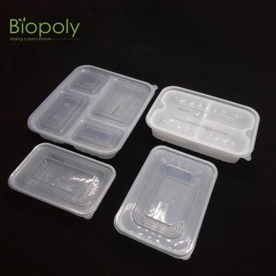 China Microwavable Compostable Deli Food Box Tray Microwavable Safe Container for sale