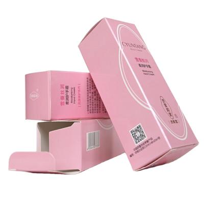 China Custom Biodegradable Eyelash Paper Packaging Box Skin Care Face Cream Paper Cardboard Box Cosmetic Printing for sale