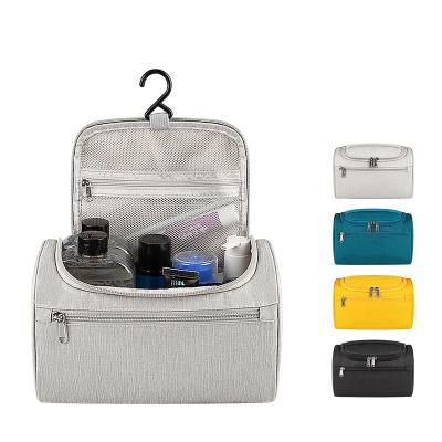 China Durable Custom Makeup Organizer Travel Toiletry Bag Large Capacity Amazon Logo Cosmetic Bag Hanging Toiletry Bag for sale