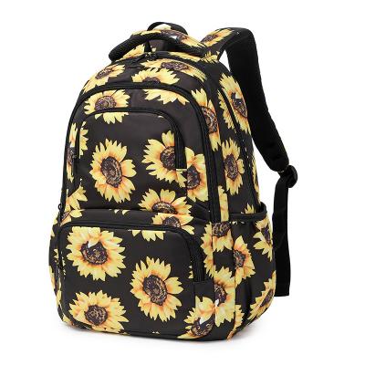 China Logo Multifunctional Waterproof Children School Customized Waterproof Bags For Kids Backpacking Student Sunflower Shoulder Bags Unisex Copy for sale