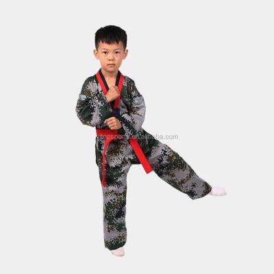 China Taekwondo Practice Cotton Martial Arts Supplies Short Sleeve wtf Taekwondo Suits for sale