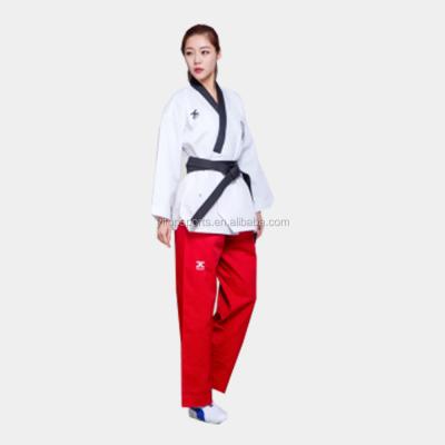 China Polyester / Cotton Martial Arts Wear Uniform Poomsae Dobok Taekwondo Taekwondo for sale