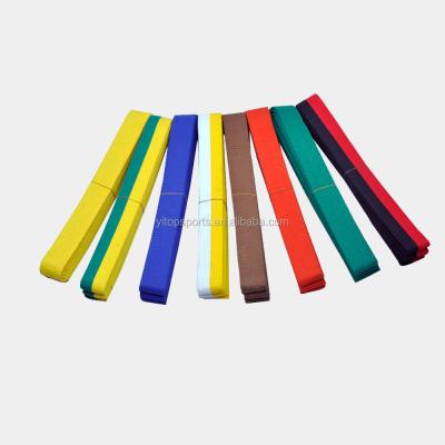 China Professional Teakwondo equipment takwondo belt colorful colors for sale for sale