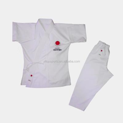 China Comfortable WKF Approved High Quality White Karate Gi For Training Comfortable Karate Uniform for sale