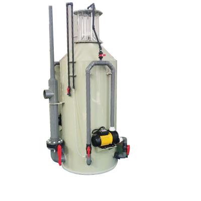 China 20 m3/h Capacidad de manejo TPPS Protein Skimmer para filtración de agua de estanque de mariscos frescos en venta