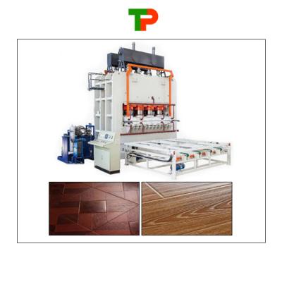 China 20-30tons Short Cycle Hot Press Laminating Line for Furniture Board for sale