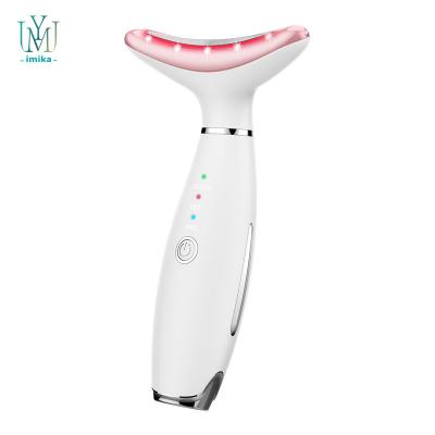 China Anti-Wrinkle Face and Neck Massager Portable Vibrating Mini Wrinkle Removal Device Electric Neck Care Massage Lifting Device for Home Use for sale