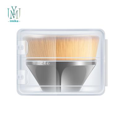 China Spot Brush OEM Customized Black Color Foundation Applicator Brushes Beauty Cosmetic Brush Makeup Tools With Plastic Box for sale