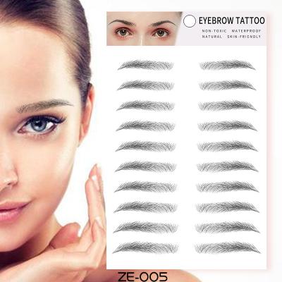 China OEM ODM Eyebrow Sticker 3d Bionic Forehead Eco-Friendly Semi-Permanent Waterproof Temporary Sticker Eyebrow Temporary Tattoo Eyebrow Correction for sale