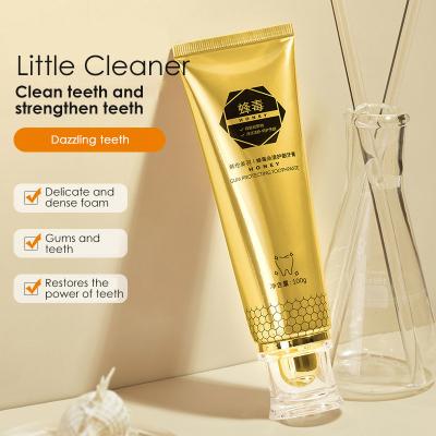 China Whitening Honey Gum Protecting Whitening Toothpaste Organic Deep Cleansing Tooth Whitening Toothpaste For Adult for sale