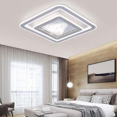 China 2021 Modern Modern Design Led Living Room Square Ceiling Light Dimmable Ceiling Light for sale