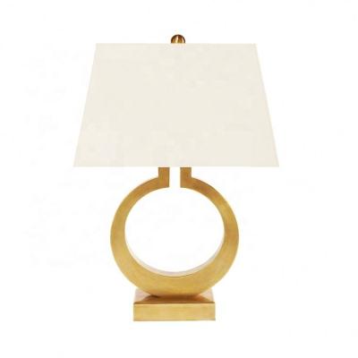 China Minimalist brass desk lamp modern color model hotel table lamp for living room for Saudi Arabia ETL32029 for sale