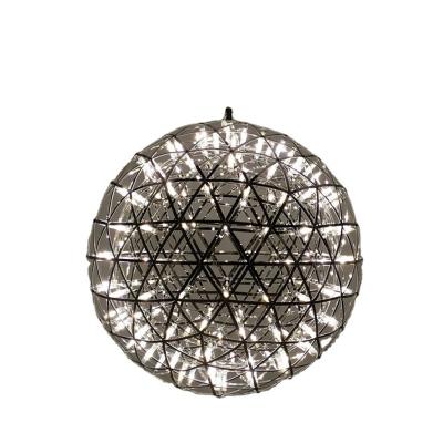 China 2021Modern Luxury Sparkle Chandelier Indoor Firework Ball Shape Lighting LED Star Hanging Light Fixture for sale