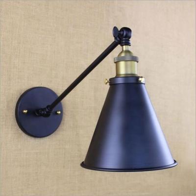 China Modern Adjustable Wall Lamp 2021 E27 Vintage Iron Metal Wall Lamp For Indoor Lighting for sale