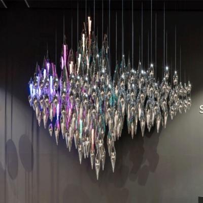 China 2021 Modern luxury custom made chandelier art villa restaurant hotel theme hall opera pendant chandelier for sale