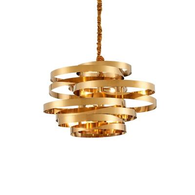 China Modern Post Modern Ceiling Lamps LED Pendant Chandelier Lights Hanging Lighting Fixture for Living Room, Stainless Steel LIGHTING for sale