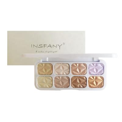 China Waterproof New Arrival 8 Color Eyeshadow Palette Luxury Packaging High Gloss Makeup Matte Custom Logo Eyeshadow Shimmer for sale