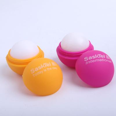 China Private Label Waterproof Custom Moisturizing Lipstick Natural Mint Ball Shaped Smooth And Wavy Plastic Lip Balm for sale