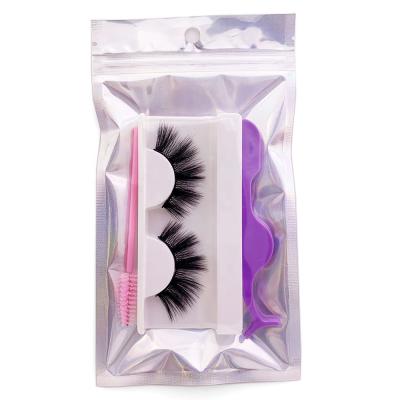 China Natural Hot Sales 16mm / 18mm / 25mm False Eyelashes With Brush And Tweezers Per Bag for sale