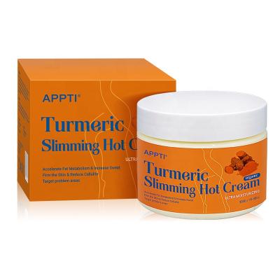 China Best selling weight loss vegan plant turmeric slimming fat burning cream for sale