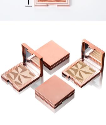 China Cheap Sunscreen Private Label Press Powder Highlighter Bar Glow Makeup Shimmer Pigmented Pressed Powder for sale