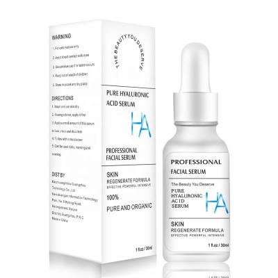 China Dark Circles Private Label 100% Pure Organic Hyaluronic Acid Serum For Skin Care Facial Serum for sale