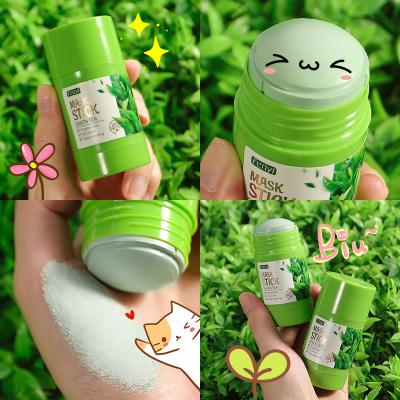 China Vegan Factory Hot Sellers Moisturizer Green Tea Clay Mask Cruelty Free Stick For Face Pore Cleansing for sale