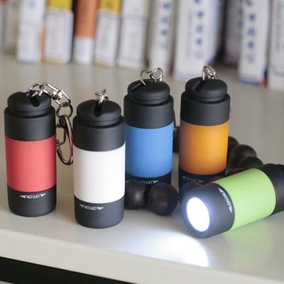 China Emergency Promotion Mini Flashlight Torch Colorful ABS USB Gift Portable Rechargeable Head Chain Torch LED Flashlight for sale