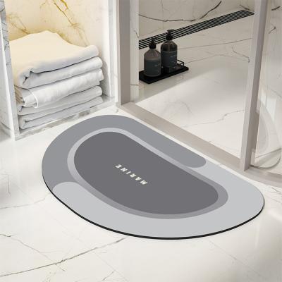 China Size 7Colour Bath Mat High Water Absorption Bath Mat Bathroom Floor Washable Soft Clean Easy Durable Carpet Non Slip Quick Dry Non Slip for sale