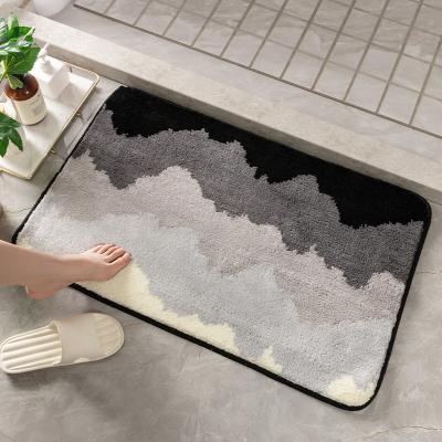 China New Design 7Colour Washable Non Slip Anti Slip Bath Mat Eco Friendly Bathroom Mat for sale