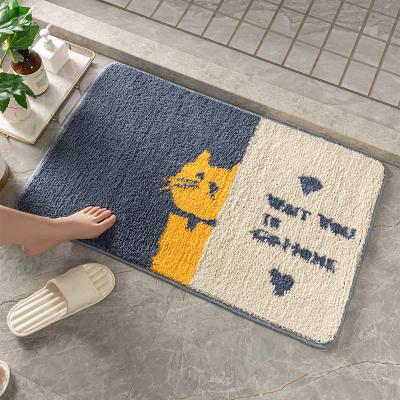 China 7Colour Washable Cute Pet Print Bathroom Rug, Instant Absorbent Rug, Backing Custom for sale