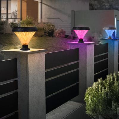 China Modern Outdoor Garden Furniture Uplion Pillar Gate Lawn Fence Solar Head Lights Design For Garden for sale