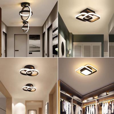 China Surface Mounted New Modern Smart Home Hotel Living Room Decoration Acrylic Led Ceiling Lights Square Fixtures Customized Gifts for sale