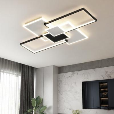 China Modern Simplicity Outdoor Mounted Led Ceiling Lights For Living Room Bedroom Dining Room Led Black Ceiling Lamp for sale