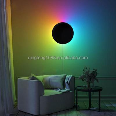 China Modern Nordic Minimalist Geometry Room Indoor Decoration Led RGB Light Modern Fancy Decorative Wall Lamp for sale