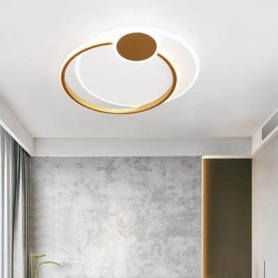 China Modern Golden Outdoor Mounted Decorative Lighting For Hotel Home Living Room Bedroom Fancy LED Indoor Ceiling Lamp for sale