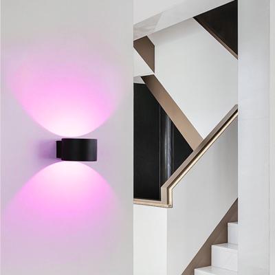 China Lighting Works Nordic Indoor Bar Stairs Bedroom Garden Hotel Room Up Down Ambient Atmosphere Led Wall Decoration Lights RGB Lamps for sale