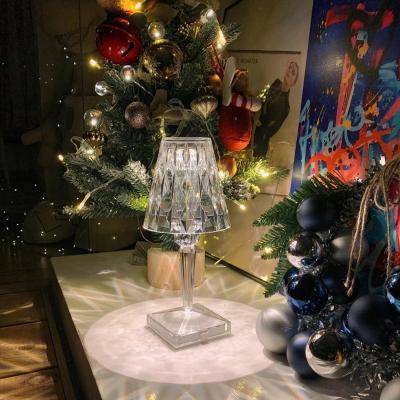 China New Modern Style Luxury Retro Nightstand Crystal Table Lamp Light Bulb Touch Sensor Decoration Led Lamps for sale