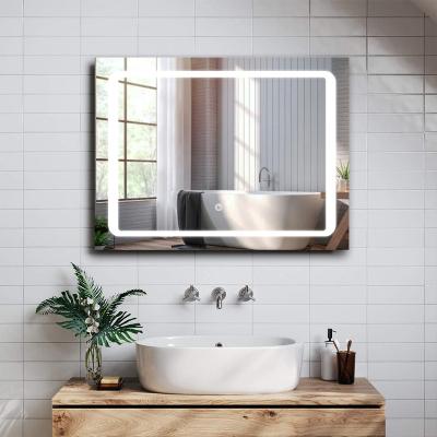 China Espelho Rectangle Beauty Popular Smart Light Led Mirror Bathroom Cheap Magnifying Mirror With Led Light for sale