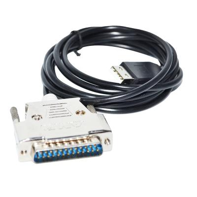 China Automotive FTDI FT232RL USB to DB25 D-SUB 25PIN MALE CONNECTOR RS232 ADAPTER Dummy Modem CNC PROGRAMMING CABLE FOR ROLAND XY-RS-34 for sale