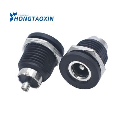 China Automotive DC-022n Threaded DC Power Charging DC5.5*2.1mm 5.5*2.1MM Power Socket Power DC Female Socket for sale