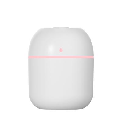 China Color Changing LED Light 220ML Mini Portable Colorful Led Light Ultrasonic Ultrasonic Mist Maker Mist Maker Mini Night Fog Mute Air Humidifier USB for sale