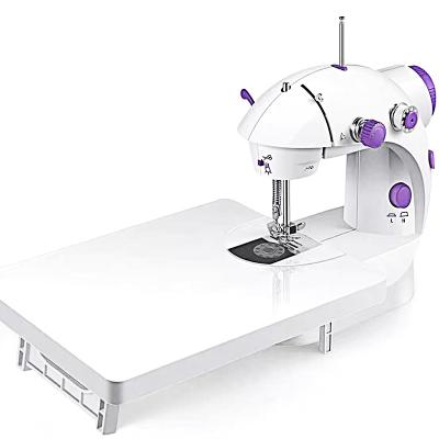 China Mini Automatic Home Edger Machine Sewing Machine with Foot Pedal and Extended Sewing Table for sale